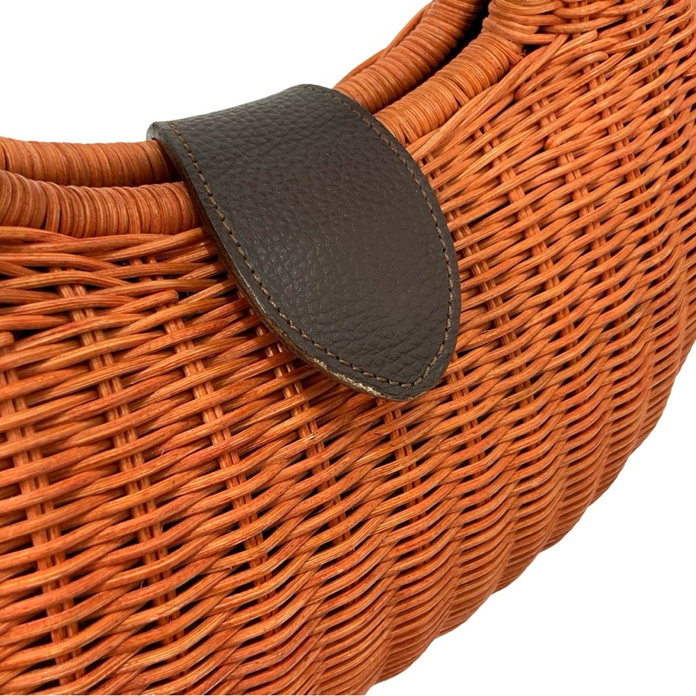 Orange Rattan Handbag - Picture 9 of 9